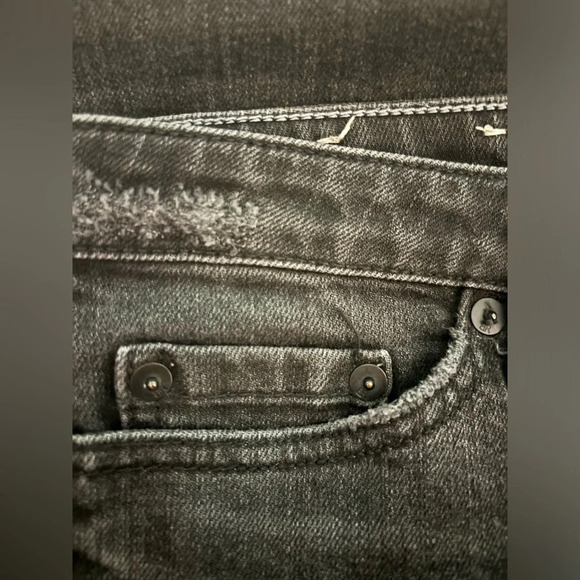Banana‎ Republic Womens Sz 28 Light Black Skinny Jeans Slight distressing in pic - Picture 5 of 10
